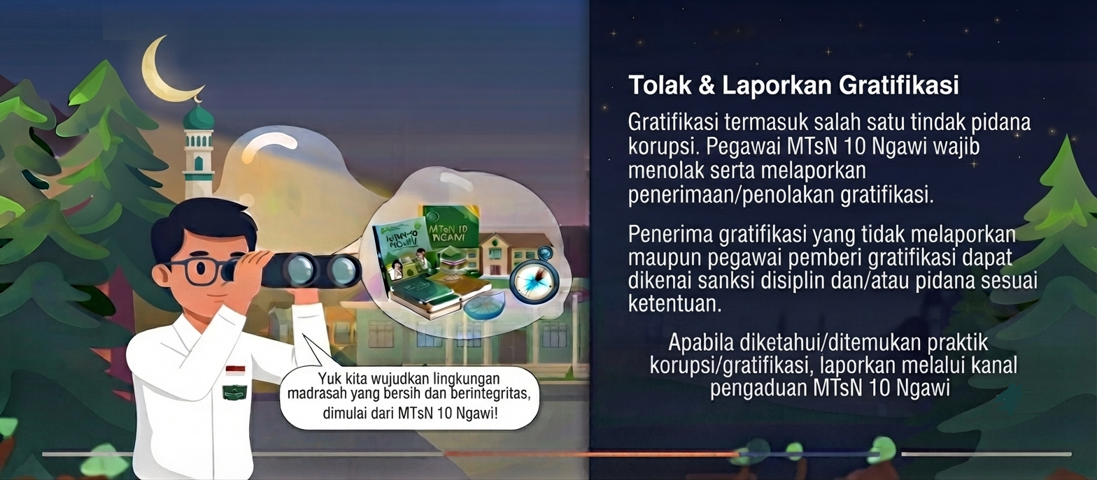 Sosialisasi Tolak Gratifikasi MTsN 10 Ngawi